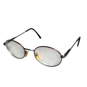 Polo Ralph Lauren Vintage Oval Eyeglass Frames Tortoise Gunmetal Italy 51-20-145